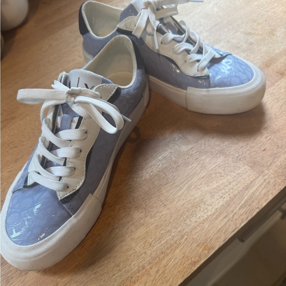 Giorgio Armani Blue and White Sneakers Casual Sporty Design